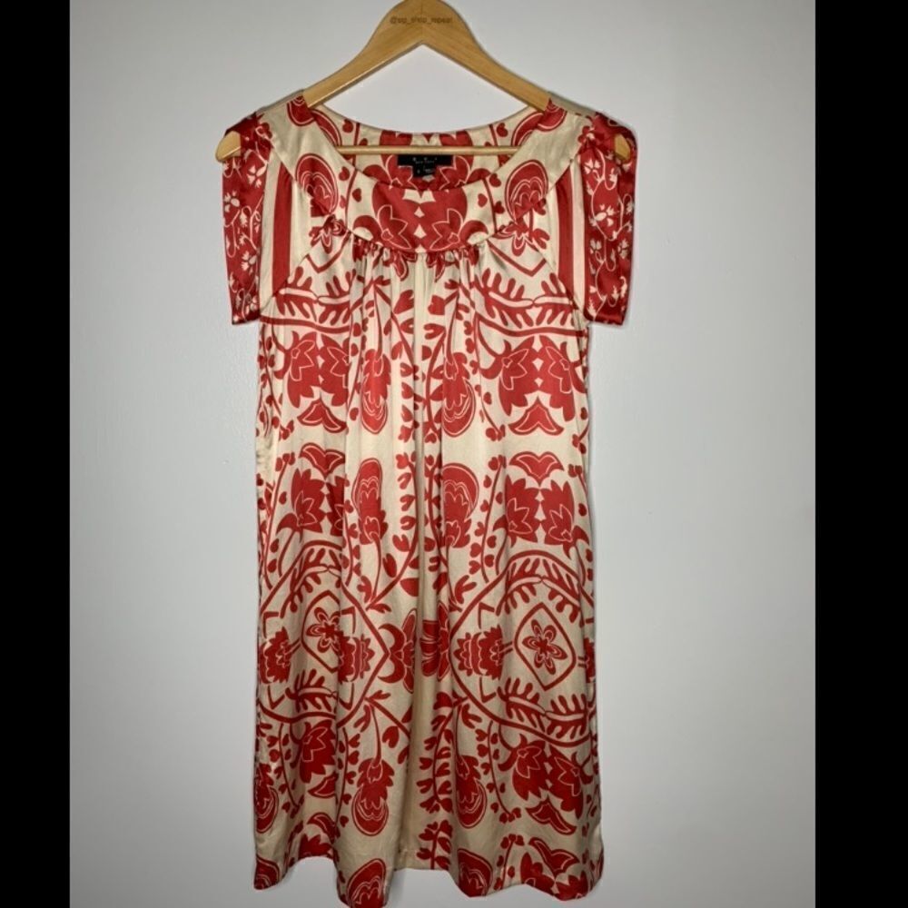ECI silk shift dress. Size 4